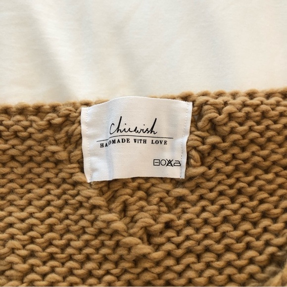CHICWISH Knit Your Love sweater in tan brown size small - Picture 12 of 12